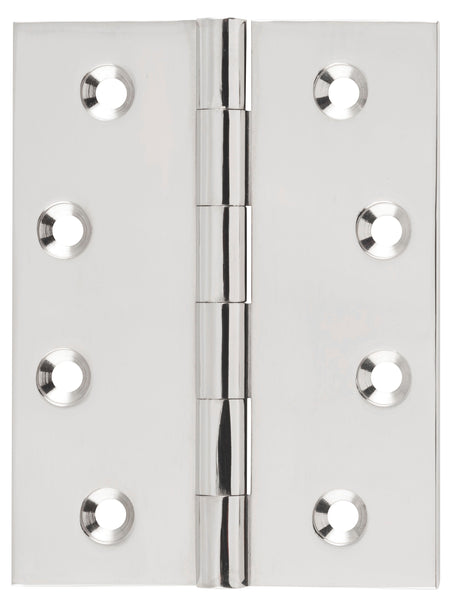 Tradco Fixed Pin Hinge Polished Nickel 100 x 75mm
