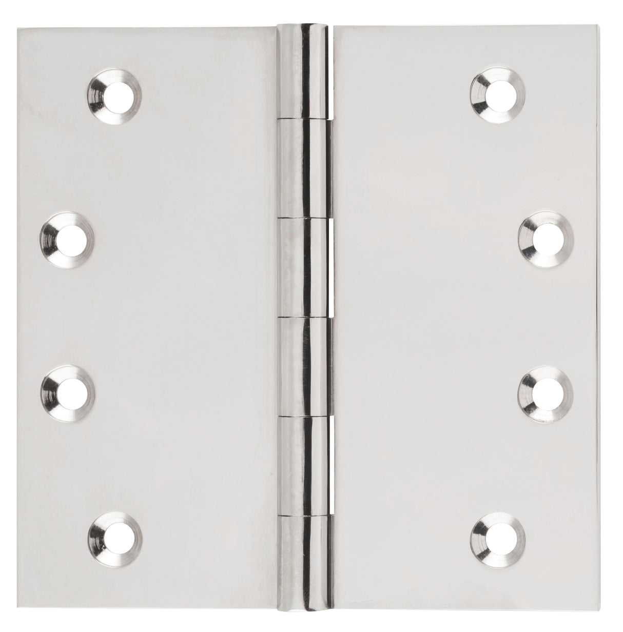 Tradco Fixed Pin Hinge Polished Nickel 100 x 100mm