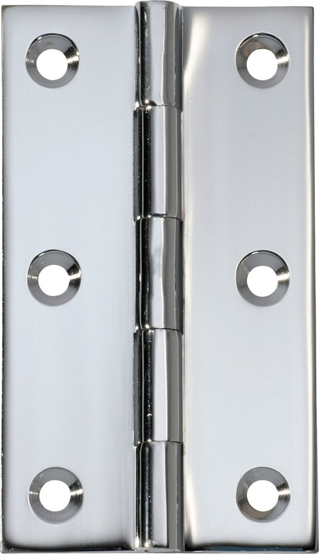 Tradco Fixed Pin Hinge Chrome Plated / Polished Chrome 89 x 50mm