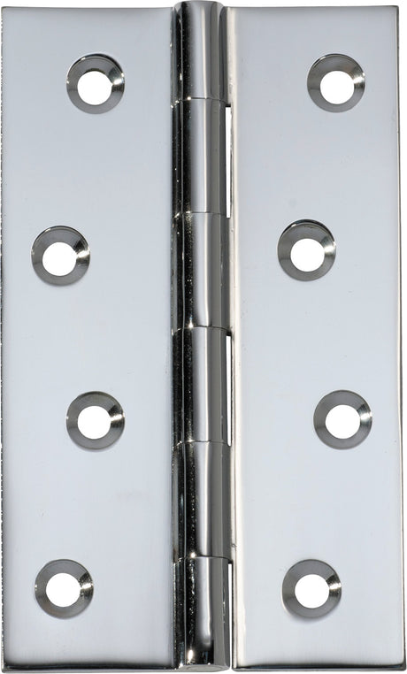 Tradco Fixed Pin Hinge Chrome Plated / Polished Chrome 100 x 60mm