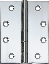 Tradco Fixed Pin Hinge Chrome Plated / Polished Chrome 100 x 75mm