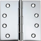 Tradco Fixed Pin Hinge Chrome Plated / Polished Chrome 100 x 100mm