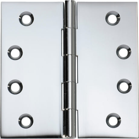 Tradco Fixed Pin Hinge Chrome Plated / Polished Chrome 100 x 100mm