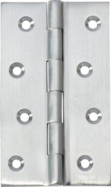 Tradco Fixed Pin Hinge Satin Chrome / Brushed Chrome 100 x 60mm