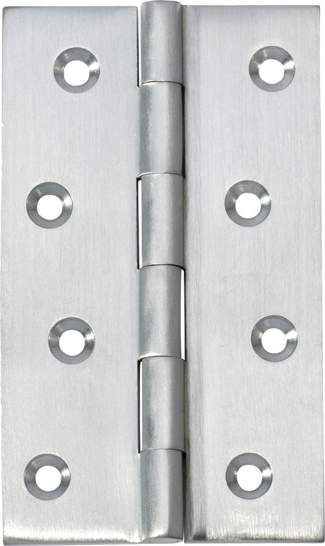 Tradco Fixed Pin Hinge Satin Chrome / Brushed Chrome 100 x 60mm