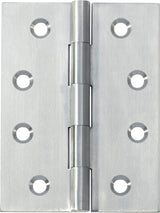 Tradco Fixed Pin Hinge Satin Chrome / Brushed Chrome 100 x 75mm
