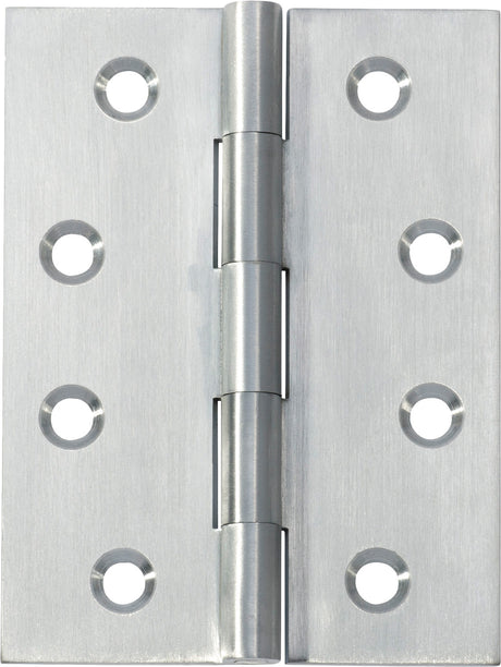 Tradco Fixed Pin Hinge Satin Chrome / Brushed Chrome 100 x 75mm