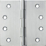 Tradco Fixed Pin Hinge Satin Chrome / Brushed Chrome 100 x 100mm