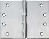 Tradco Hinge Broad Butt Satin Chrome / Brushed Chrome 100 x 125mm