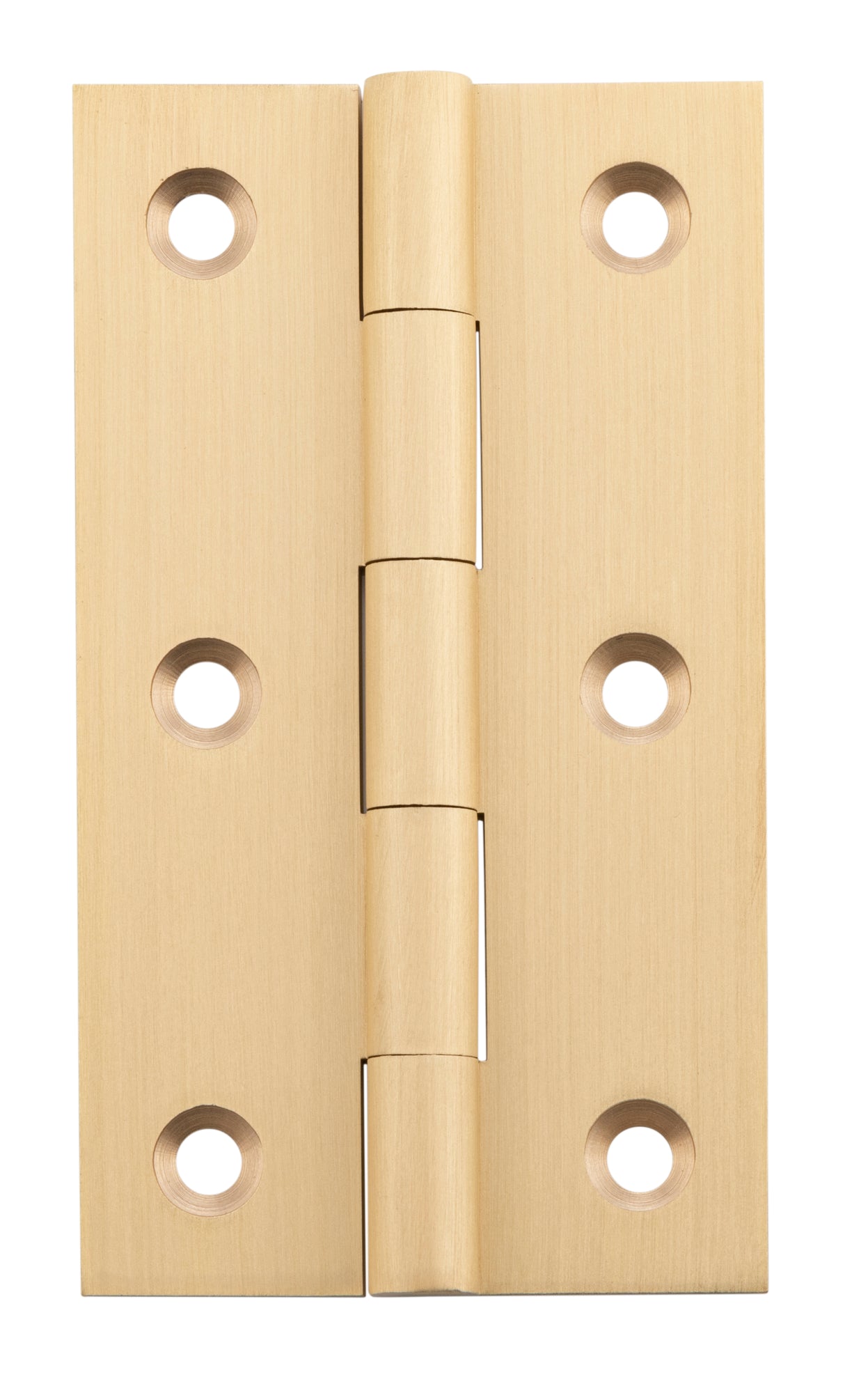 Tradco Fixed Pin Hinge Satin Brass / Brushed Brass 89 x 50mm