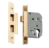 Tradco Rebated Euro Mortice Lock Satin Brass 57mm