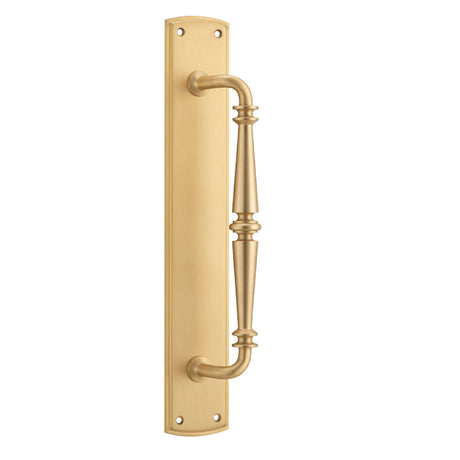 Iver Sarlat Pull Handle on Backplate 257mm Brushed Brass