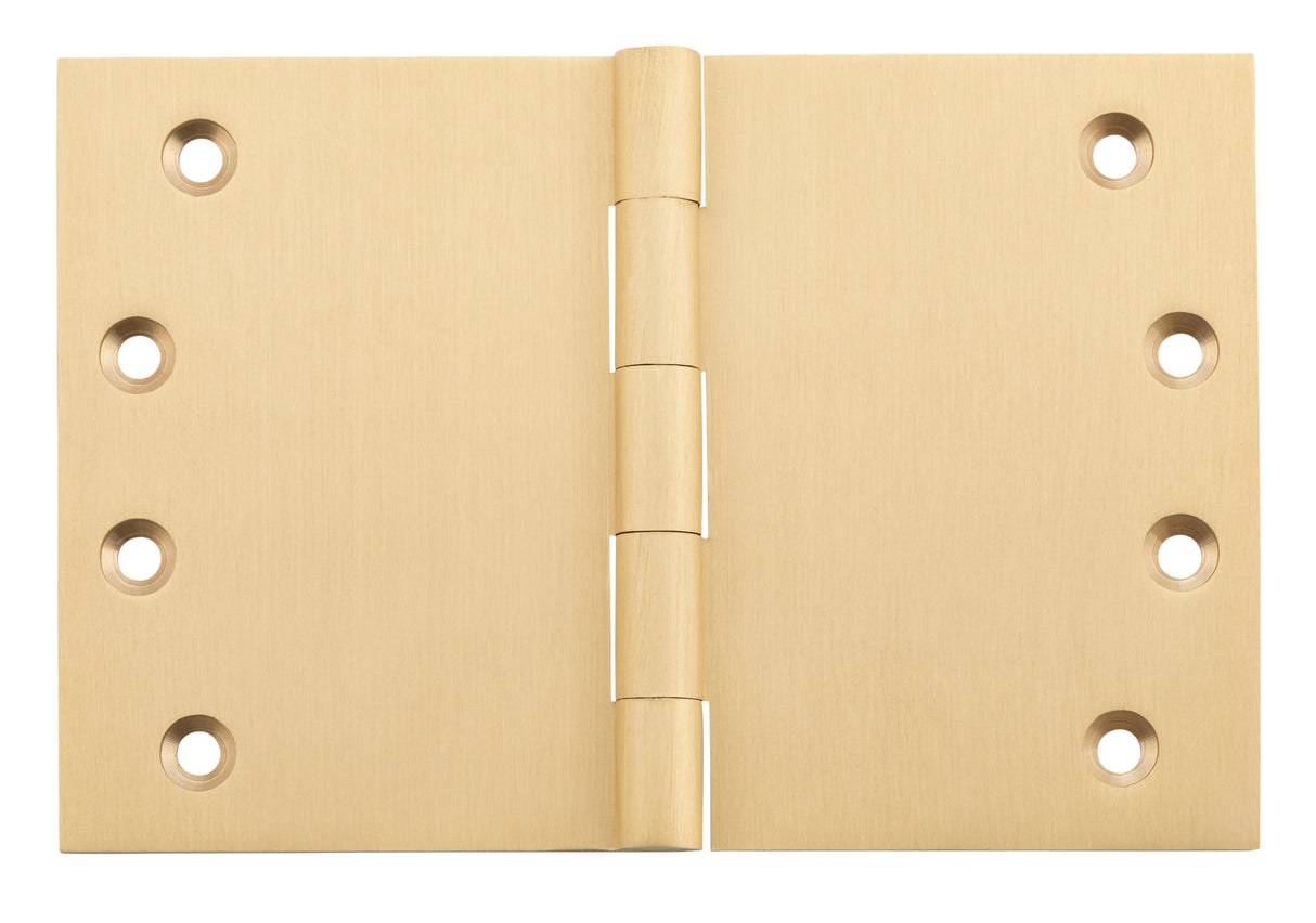 Tradco Hinge Broad Butt Satin Brass / Brushed Brass 100 x 150mm