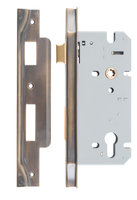 Iver Rebated 85mm Euro Mortice Lock Polished Chrome, 60mm