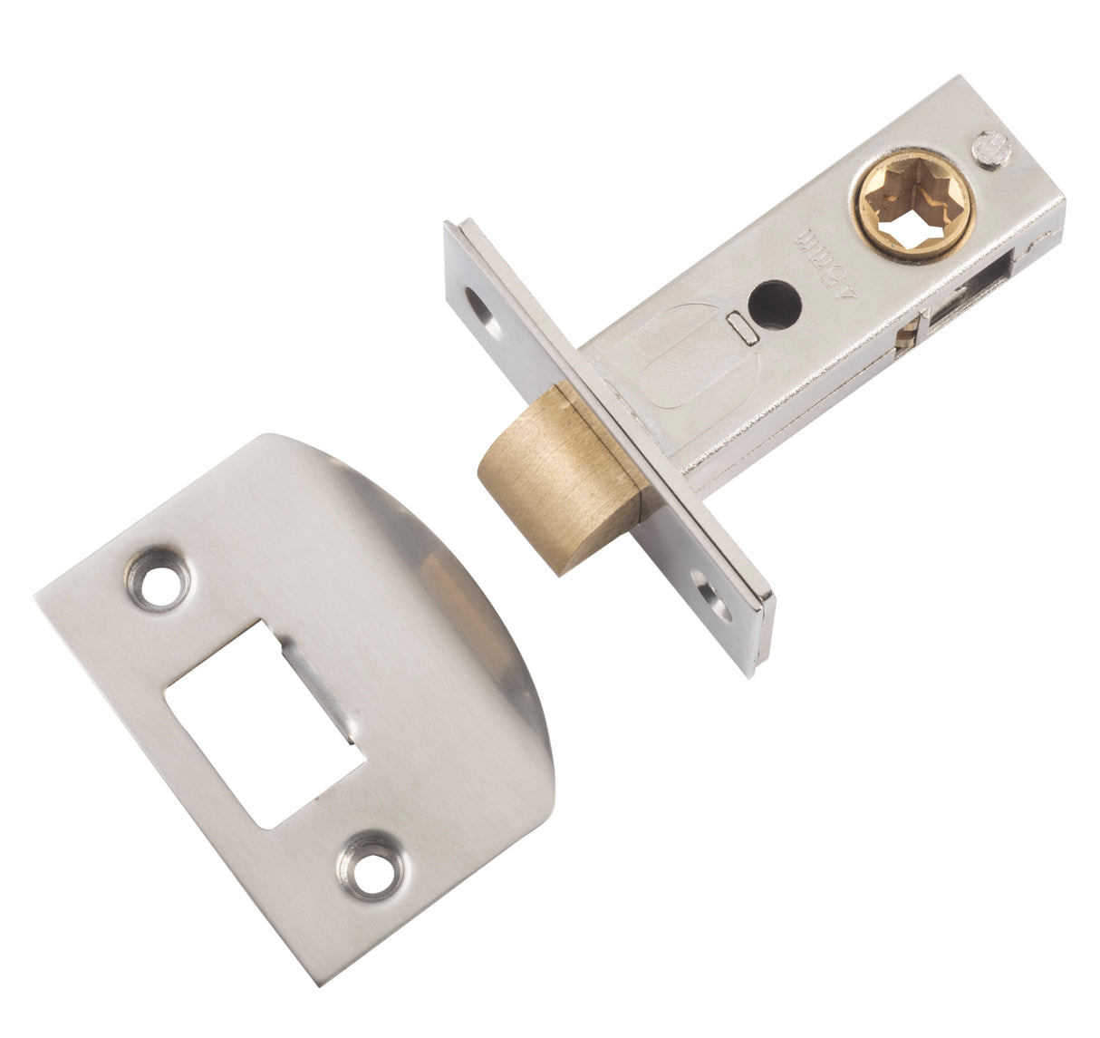 Tradco Split Cam Tubular Latch, Satin Nickel, 45mm