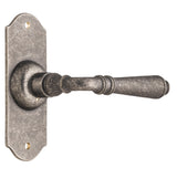 Tradco Reims Lever Short Plate, Rumbled Nickel, Passage