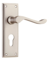 Tradco Camden Euro Lever, Satin Nickel