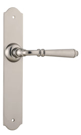 Tradco Reims Lever Long Plate, Satin Nickel, Passage