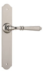 Tradco Reims Lever Long Plate, Satin Nickel, Passage