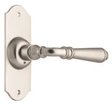 Tradco Reims Lever Short Plate, Satin Nickel, Passage