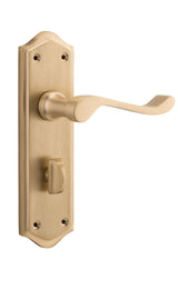 Tradco Henley Privacy Lever, Satin Brass