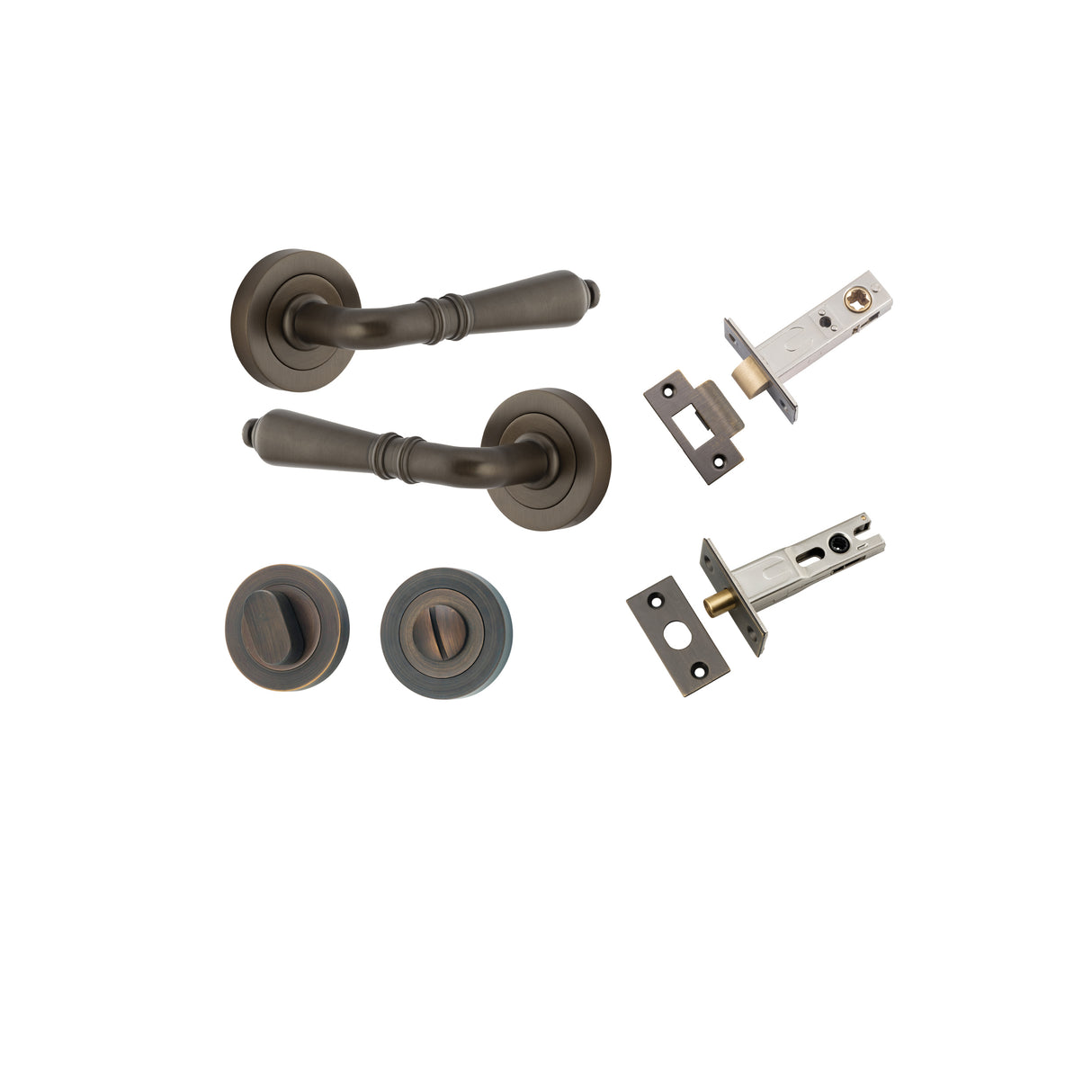 Iver Sarlat Round Rose Lever Set - Complete Kits