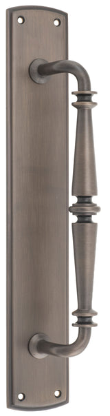 Iver Sarlat Pull Handle on Backplate 257mm Satin Nickel