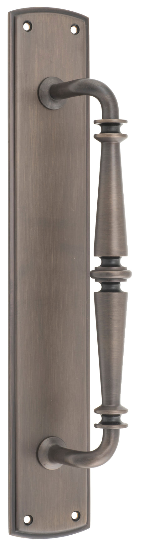 Iver Sarlat Pull Handle on Backplate 257mm Satin Nickel