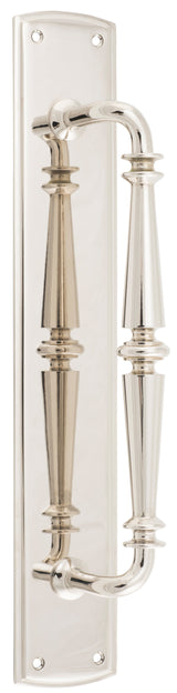 Iver Sarlat Pull Handle on Backplate 257mm Polished Chrome