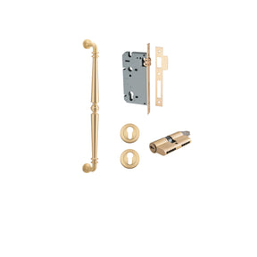 Iver Sarlat Pull Handle Entrance Kit, 450mm, Brushed Brass
