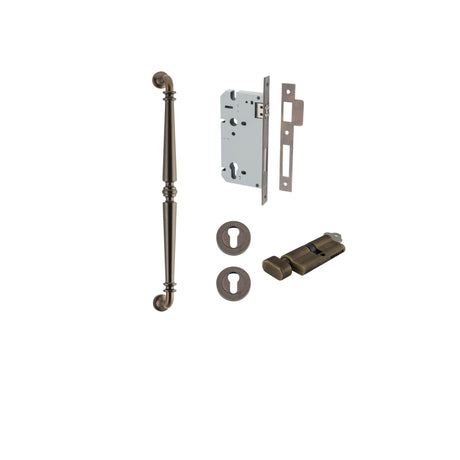 Iver Sarlat Pull Handle Entrance Kit, 450mm, Signature Brass
