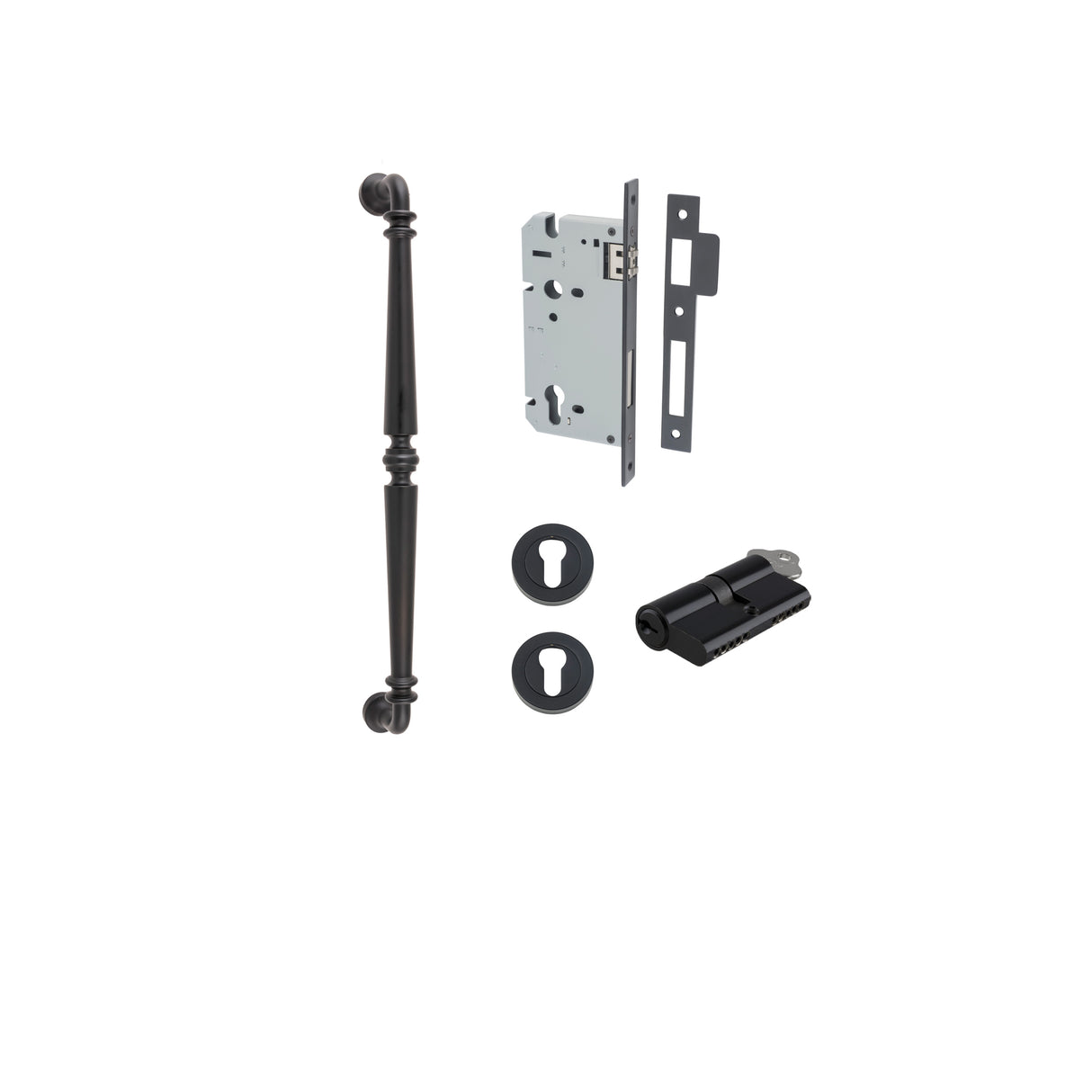 Iver Sarlat Pull Handle Entrance Kit, 450mm, Matt Black