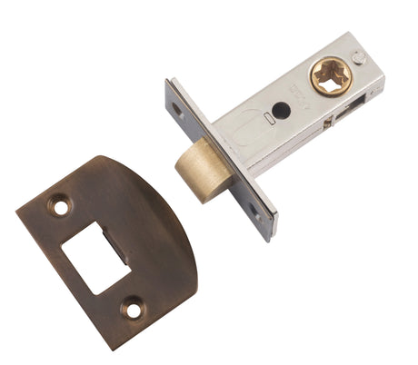 Tradco Split Cam Tubular Latch, Antique Brass, 45mm
