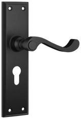 Tradco Milton Lever, Matt Black, Euro