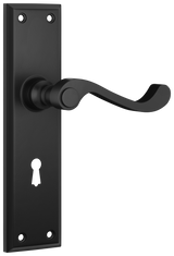 Tradco Milton Lever, Matt Black, Skeleton Key