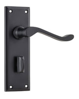Tradco Camden Privacy Lever, Matt Black