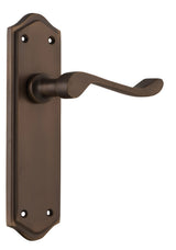 Tradco Henley Passage Lever, Antique Brass