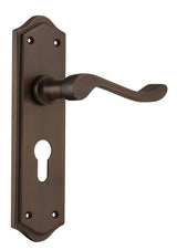 Tradco Henley Euro Lever, Antique Brass