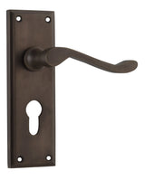 Tradco Camden Euro Lever, Antique Brass
