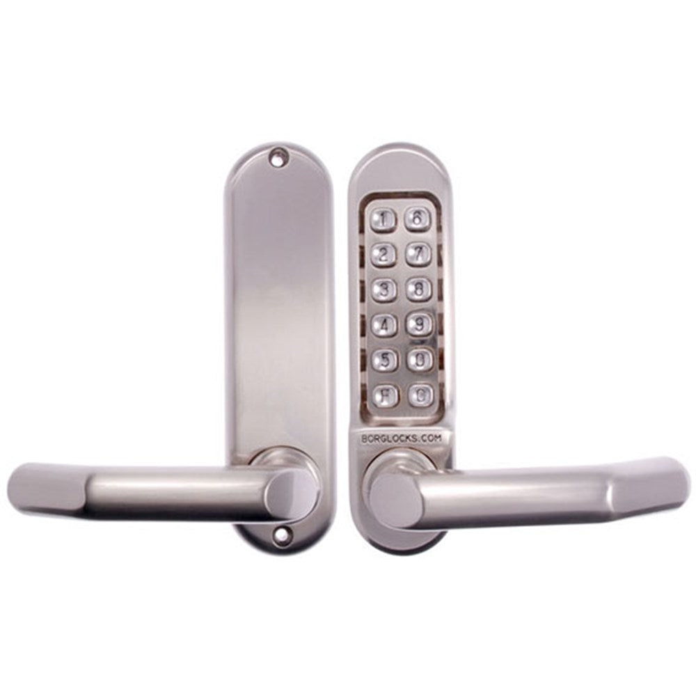 Borg BL5001 Mechanical Digital Door Lock, Satin Stainless