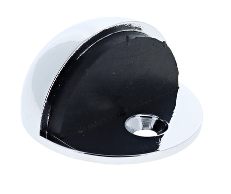Carbine Nidus Half Dome Floor Mounted Door Stop - Chrome Plate