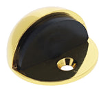 Carbine Nidus Half Dome Floor Mounted Door Stop - Polished Brass