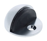 Carbine Nidus Half Dome Floor Mounted Door Stop - Satin Chrome