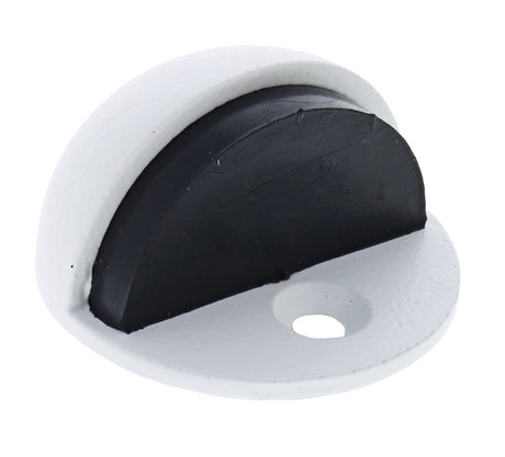Carbine Nidus Half Dome Floor Mounted Door Stop - White