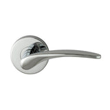 Nidus Mediterranean Altro Round Rose Lever Set - Passage - Chrome Plate