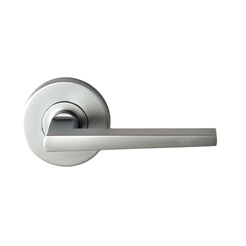 Nidus Mediterranean Marino Round Rose Lever Set - Passage - Satin Chrome