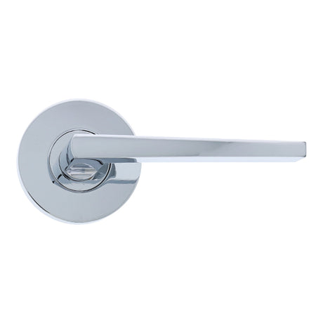 Nidus Mediterranean Marino Round Rose Lever Set - Privacy - Chrome Plate