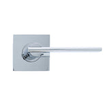 Nidus Mediterranean Metro Square Rose Lever Set - Passage - Chrome Plate