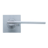 Nidus Mediterranean Metro Square Rose Lever Set - Privacy - Brushed Satin Chrome