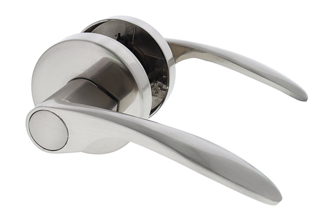 Nidus Collins Lever Set - Passage - Brushed Nickel